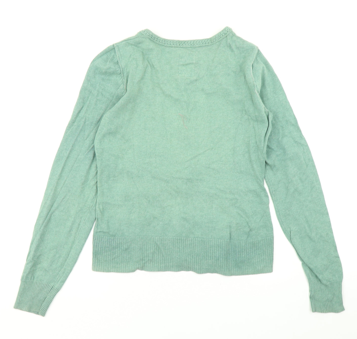 Mantaray Womens Green  Knit Cardigan Jumper Size 10