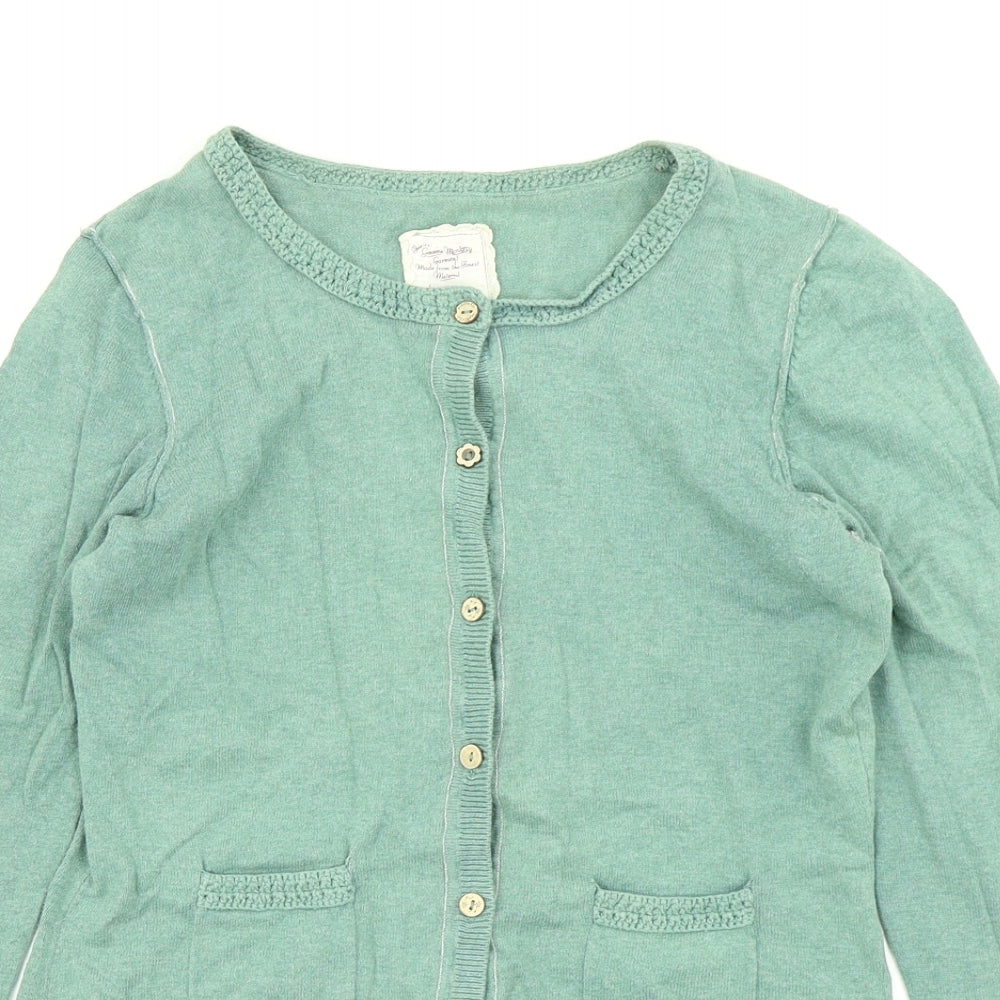 Mantaray Womens Green  Knit Cardigan Jumper Size 10