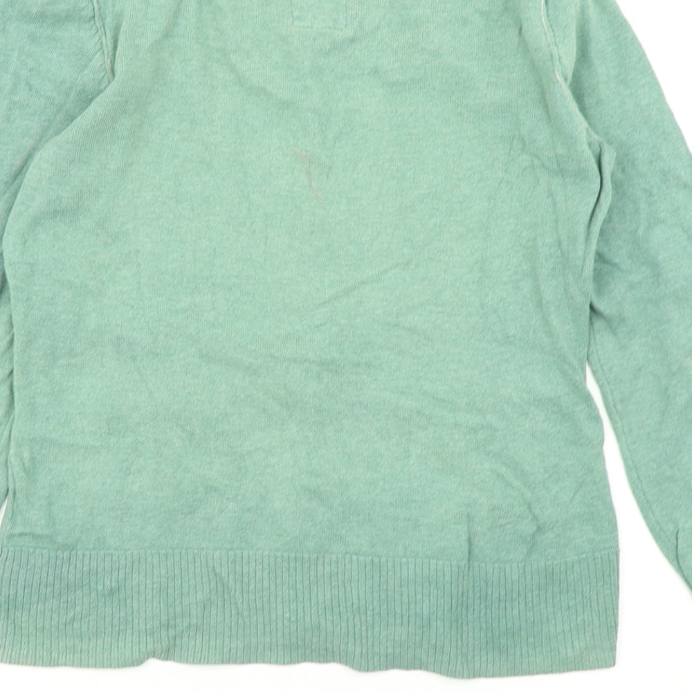 Mantaray Womens Green  Knit Cardigan Jumper Size 10
