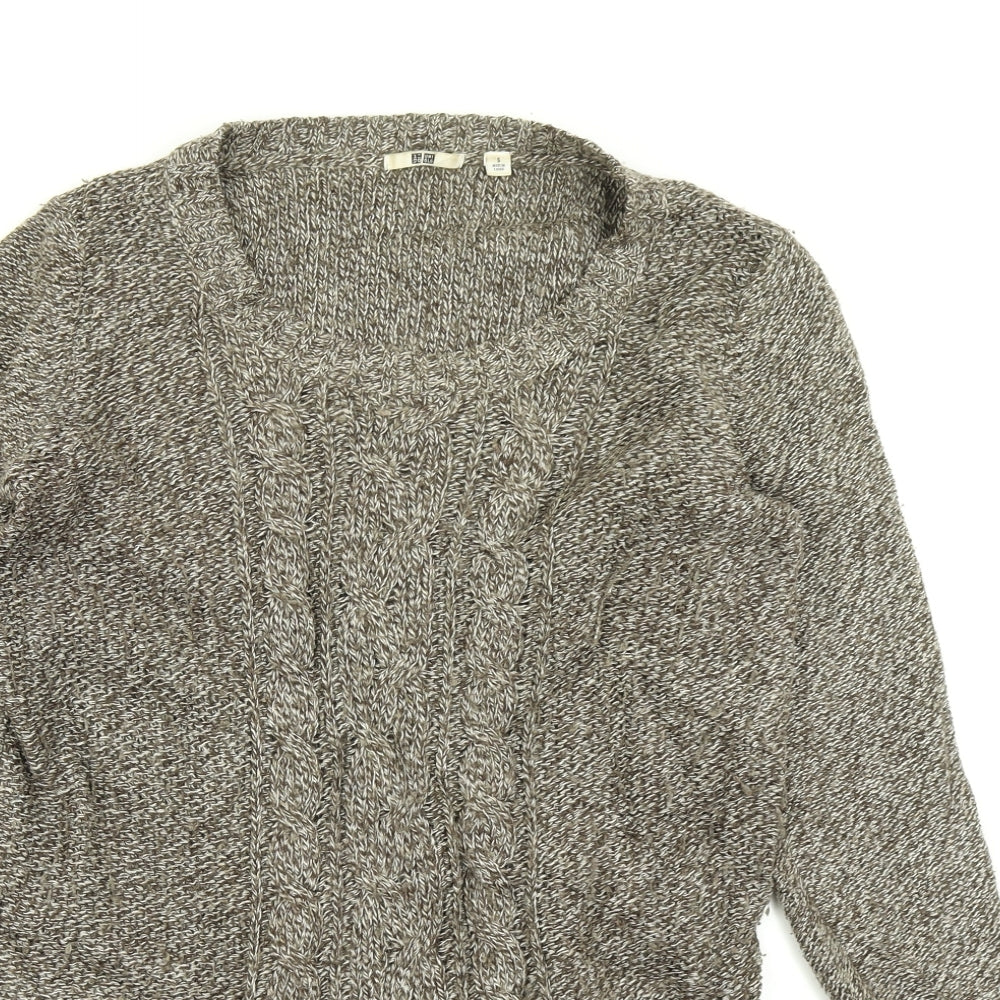 Uniqlo Womens Brown  Knit Pullover Jumper Size S