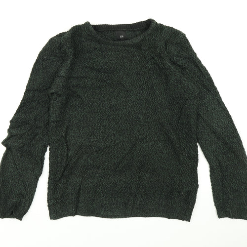 River Island Mens Green  Knit Pullover Jumper Size S