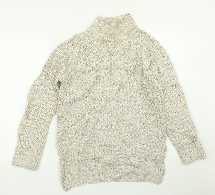 Brave Soul Womens Beige Knit Pullover Jumper Size XS