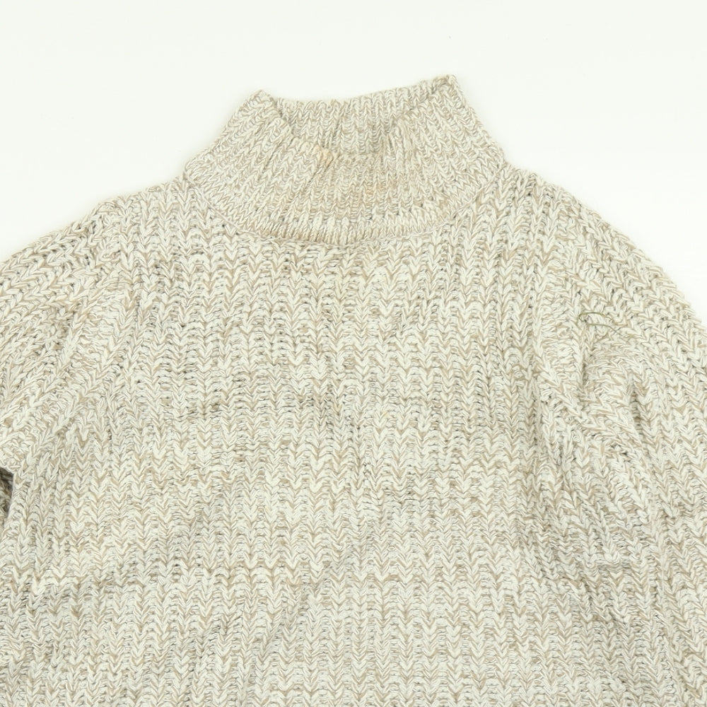 Brave Soul Womens Beige  Knit Pullover Jumper Size XS