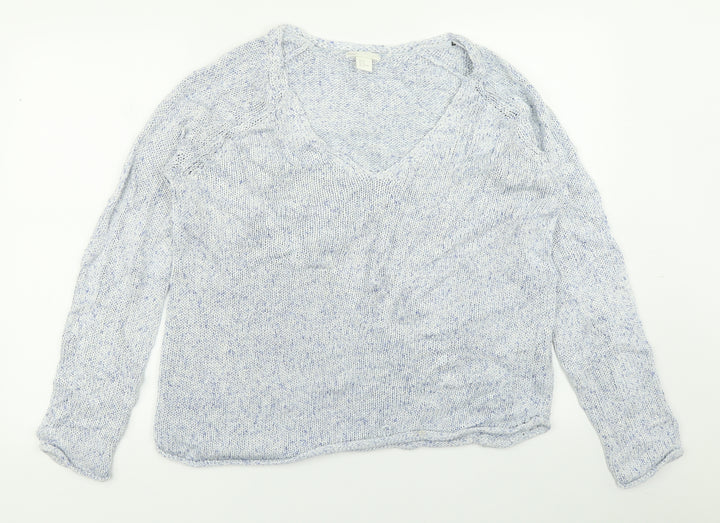 H&M Womens Blue  Knit Pullover Jumper Size M