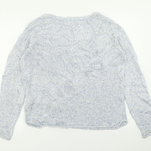 H&M Womens Blue  Knit Pullover Jumper Size M