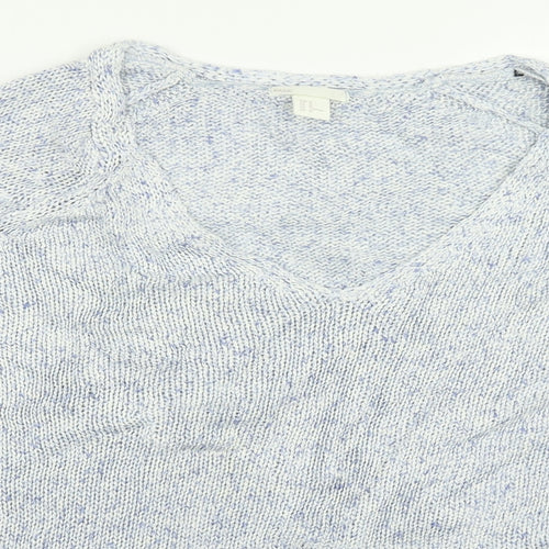 H&M Womens Blue  Knit Pullover Jumper Size M