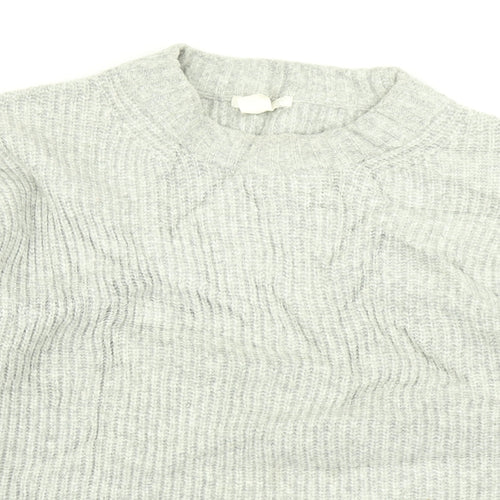 H&M Womens Grey  Knit Pullover Jumper Size XS
