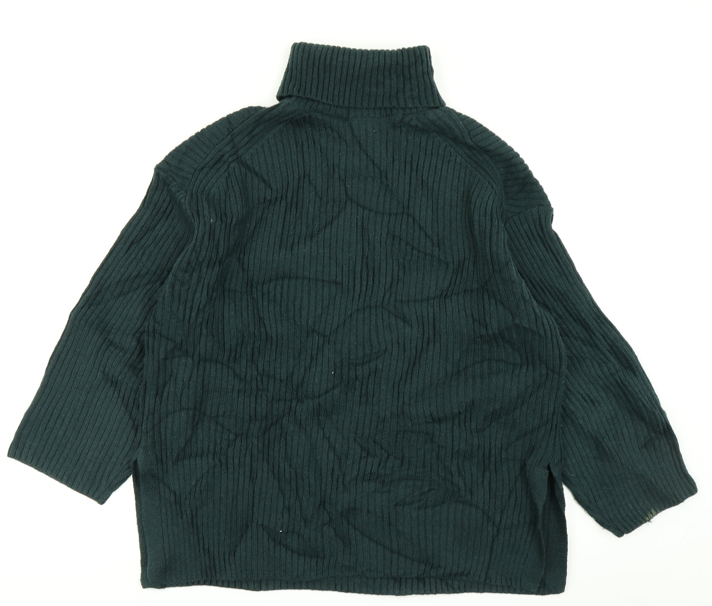 H&M Womens Green  Knit Pullover Jumper Size M