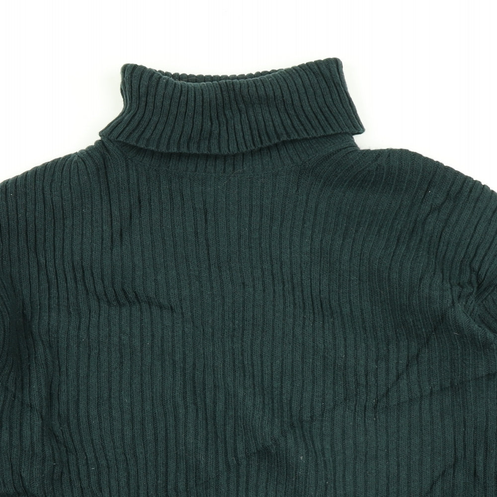 H&M Womens Green  Knit Pullover Jumper Size M