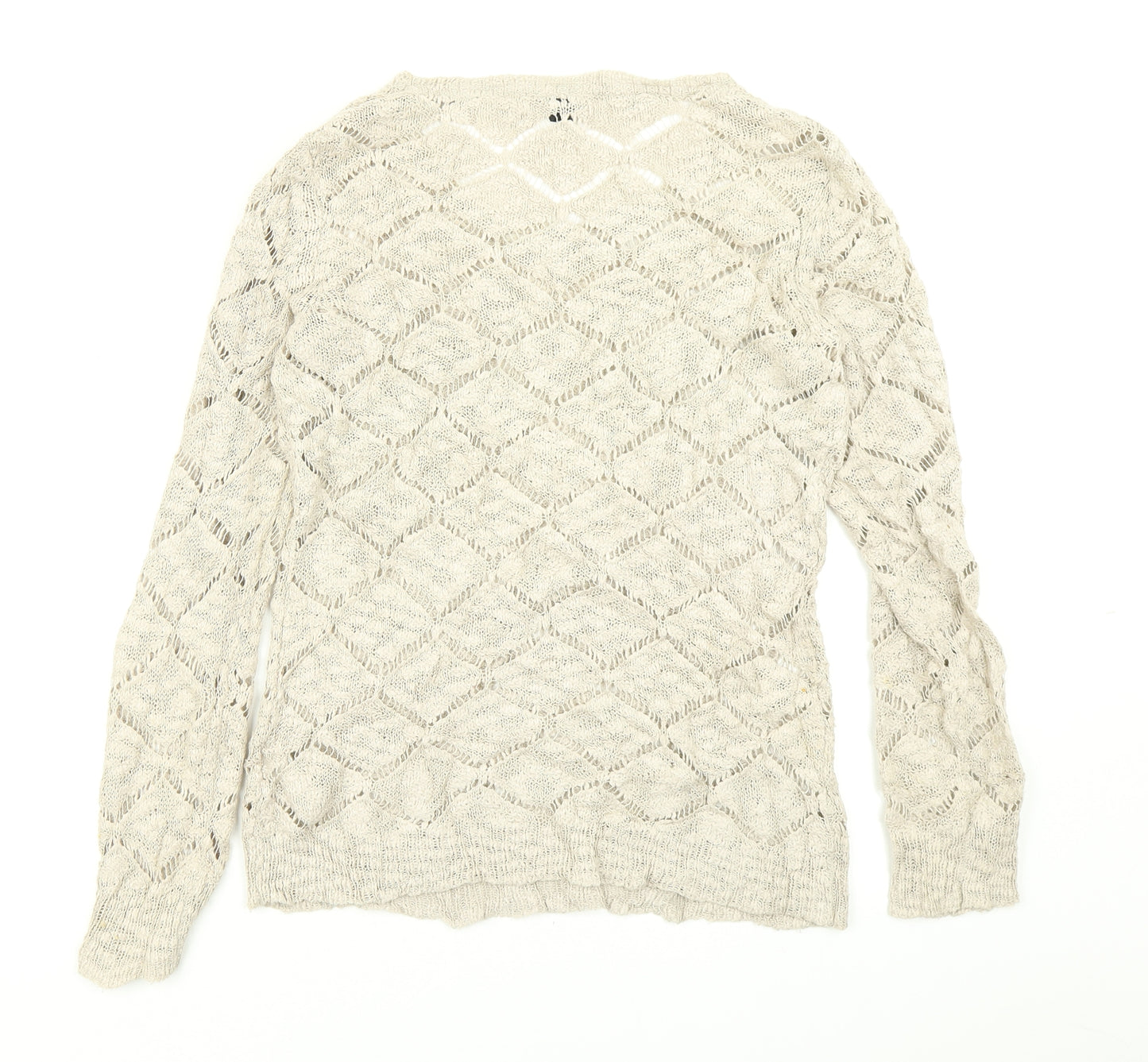 Pimkie Womens Beige  Knit Pullover Jumper Size M