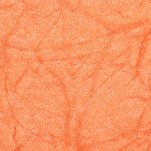 H&M Womens Orange  Knit Pullover Jumper Size M