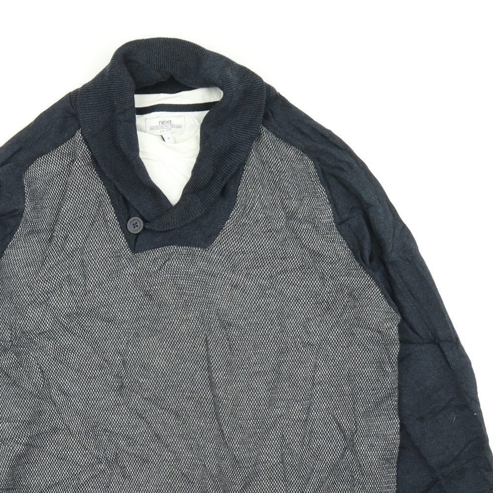 NEXT Mens Blue  Knit Pullover Jumper Size M