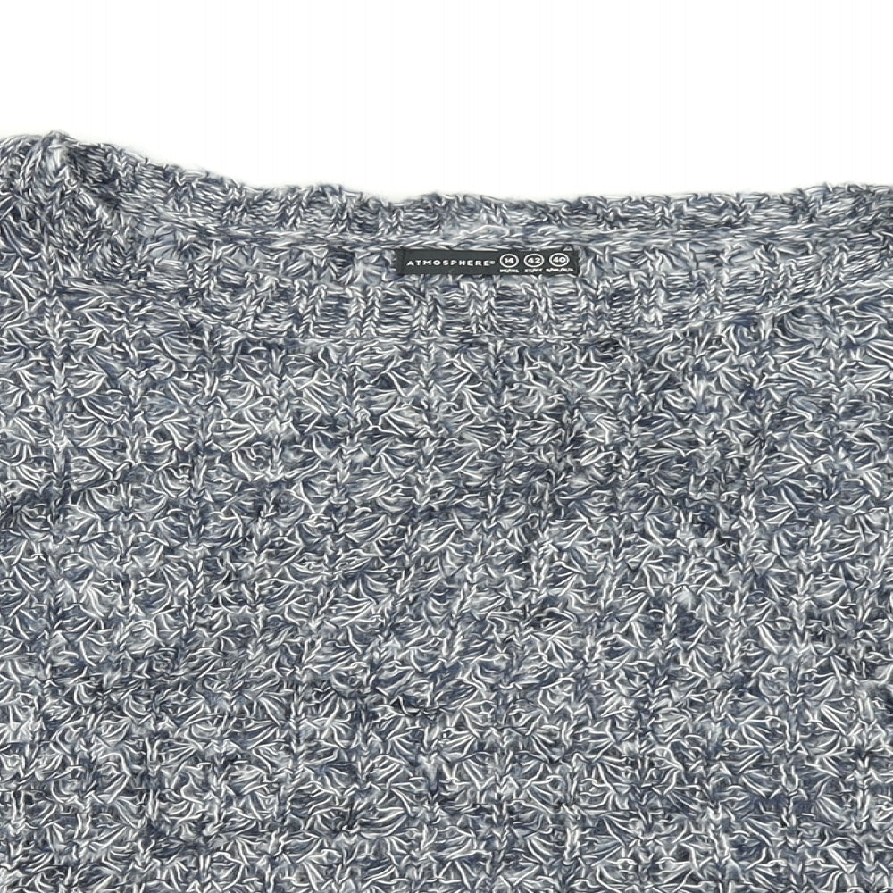 Atmosphere Womens Black  Knit Pullover Jumper Size 14