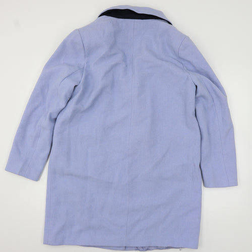 Marks and Spencer Womens Blue   Overcoat Coat Size 16