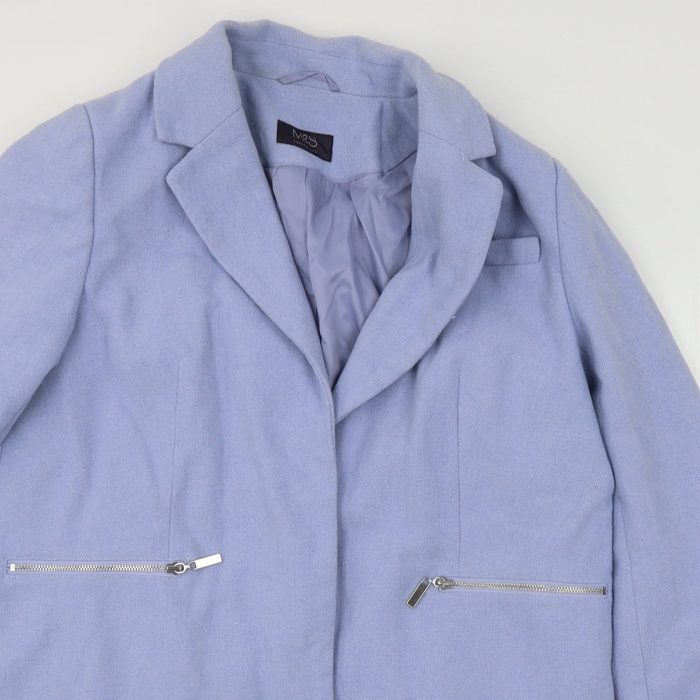 Marks and Spencer Womens Blue   Overcoat Coat Size 16