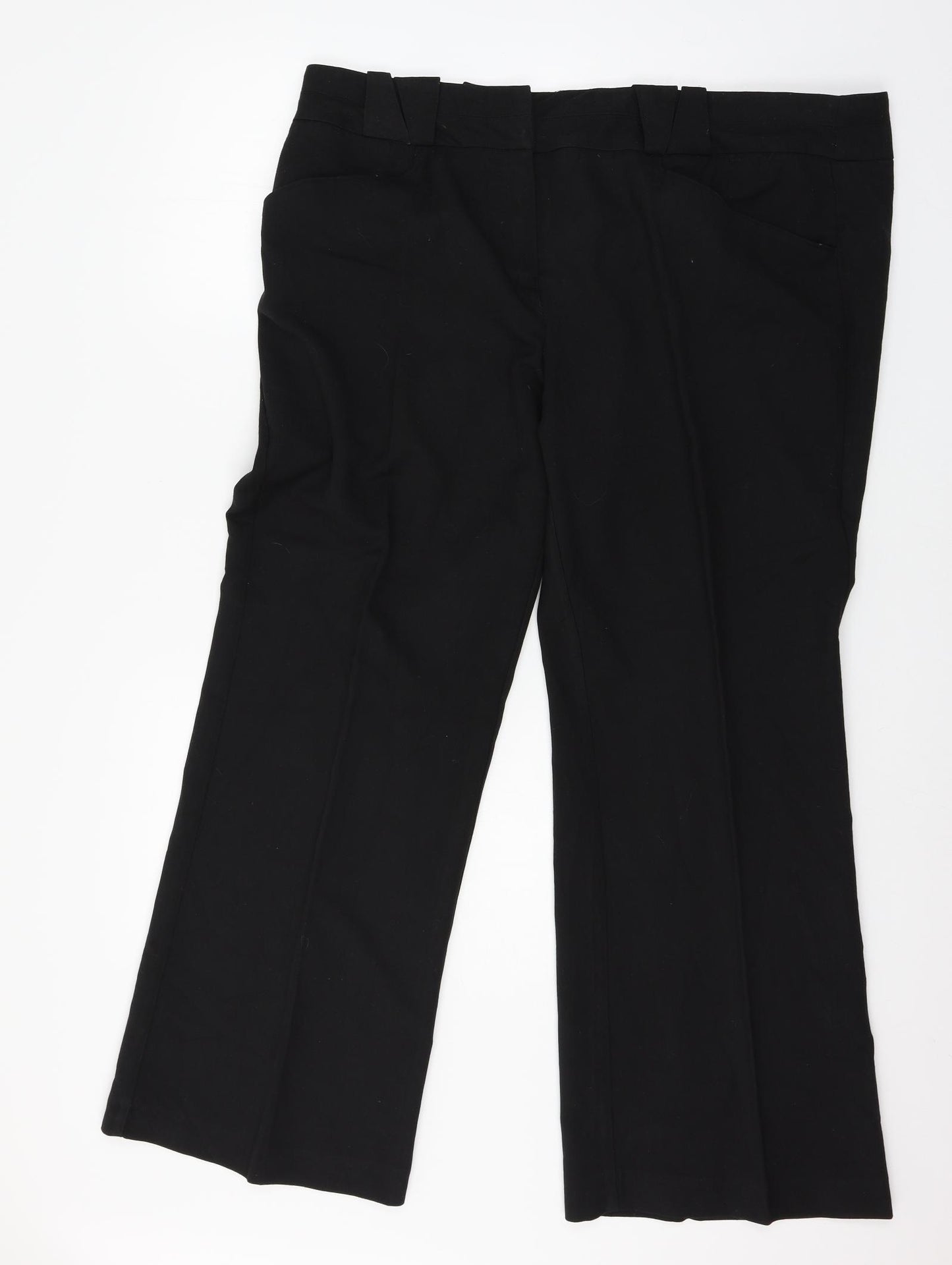 TU Womens Black   Trousers  Size 20 L28 in