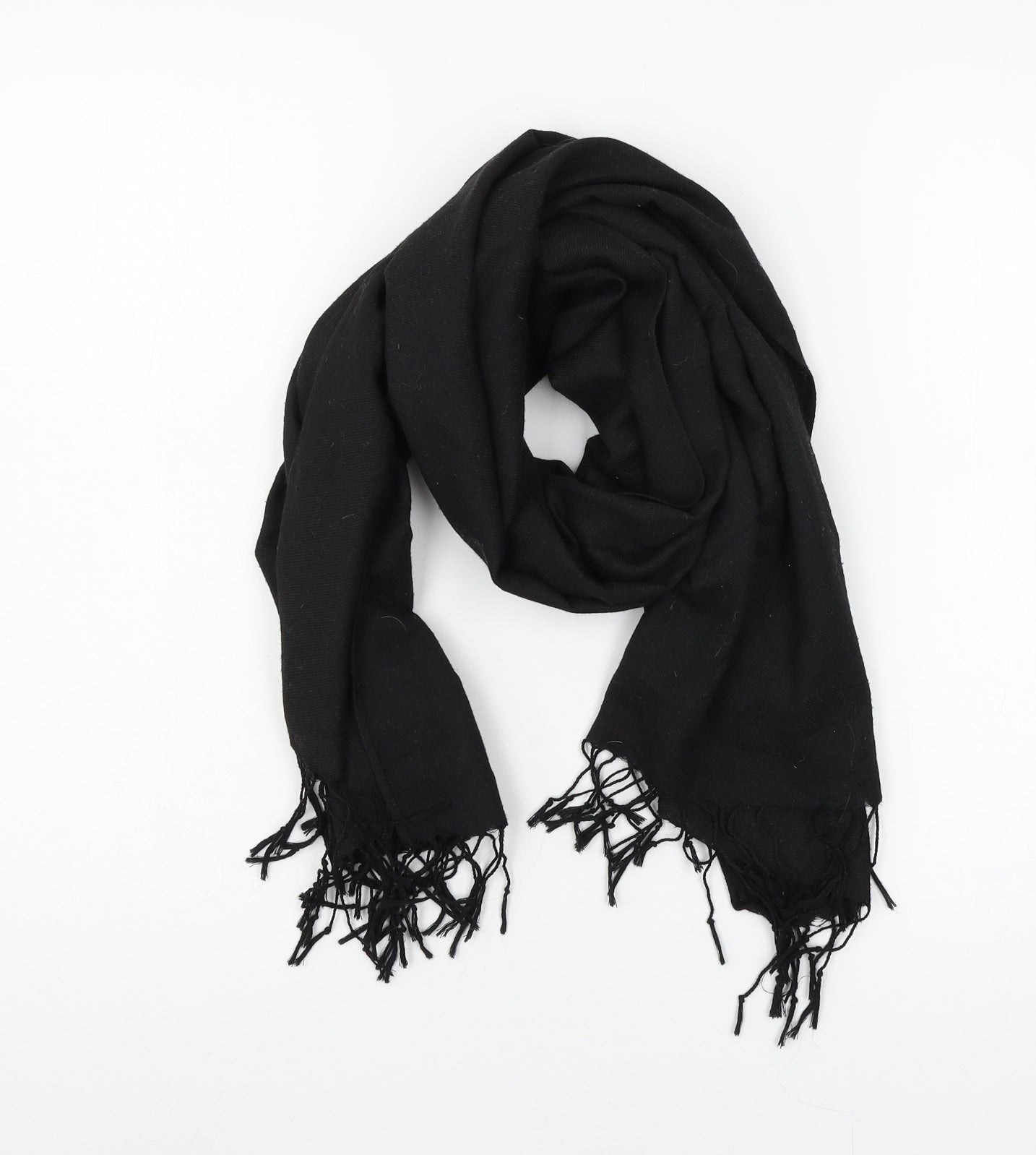 Preworn Womens Black    Scarf