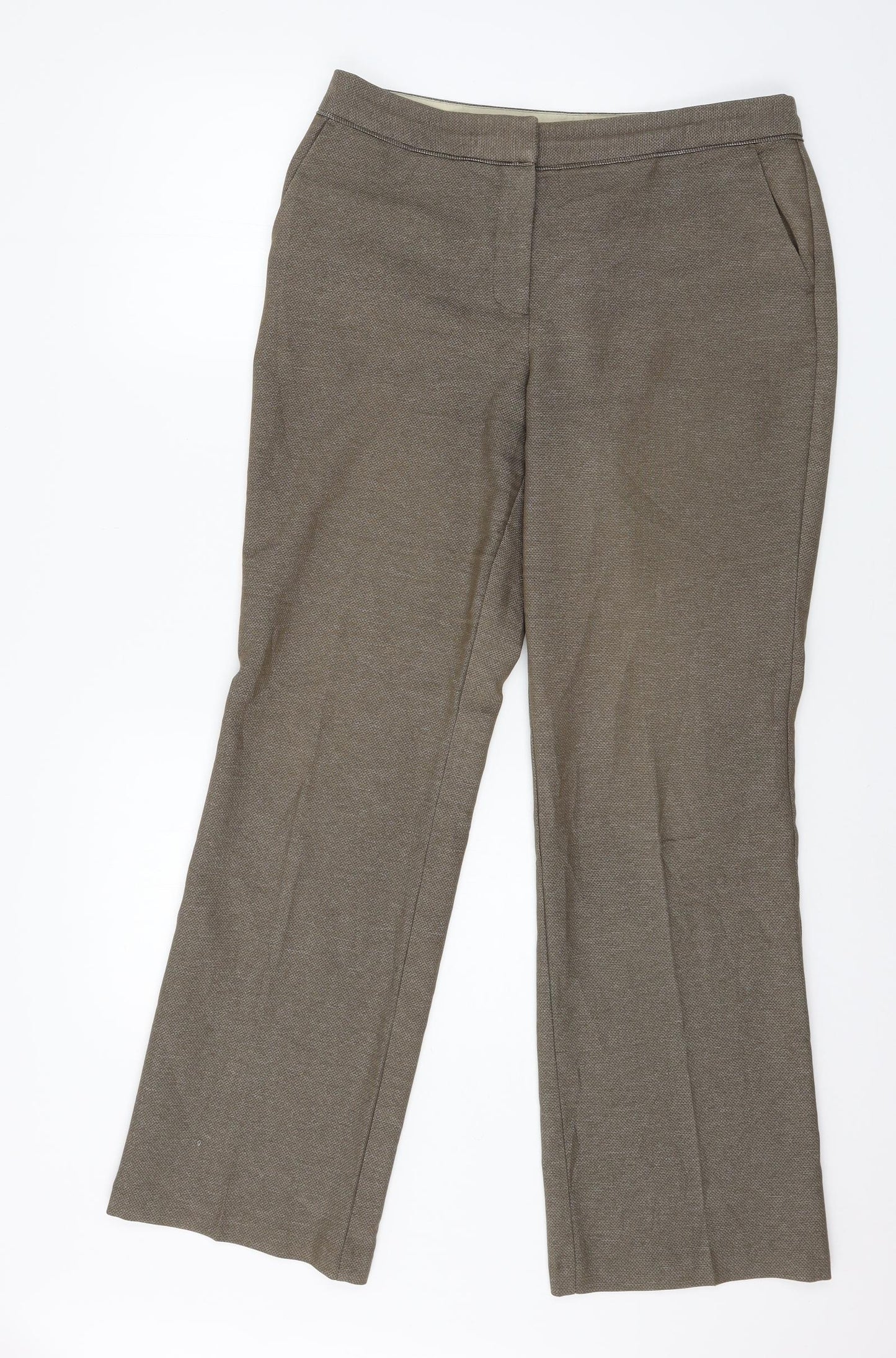 NEXT Womens Brown   Trousers  Size 12 L29 in