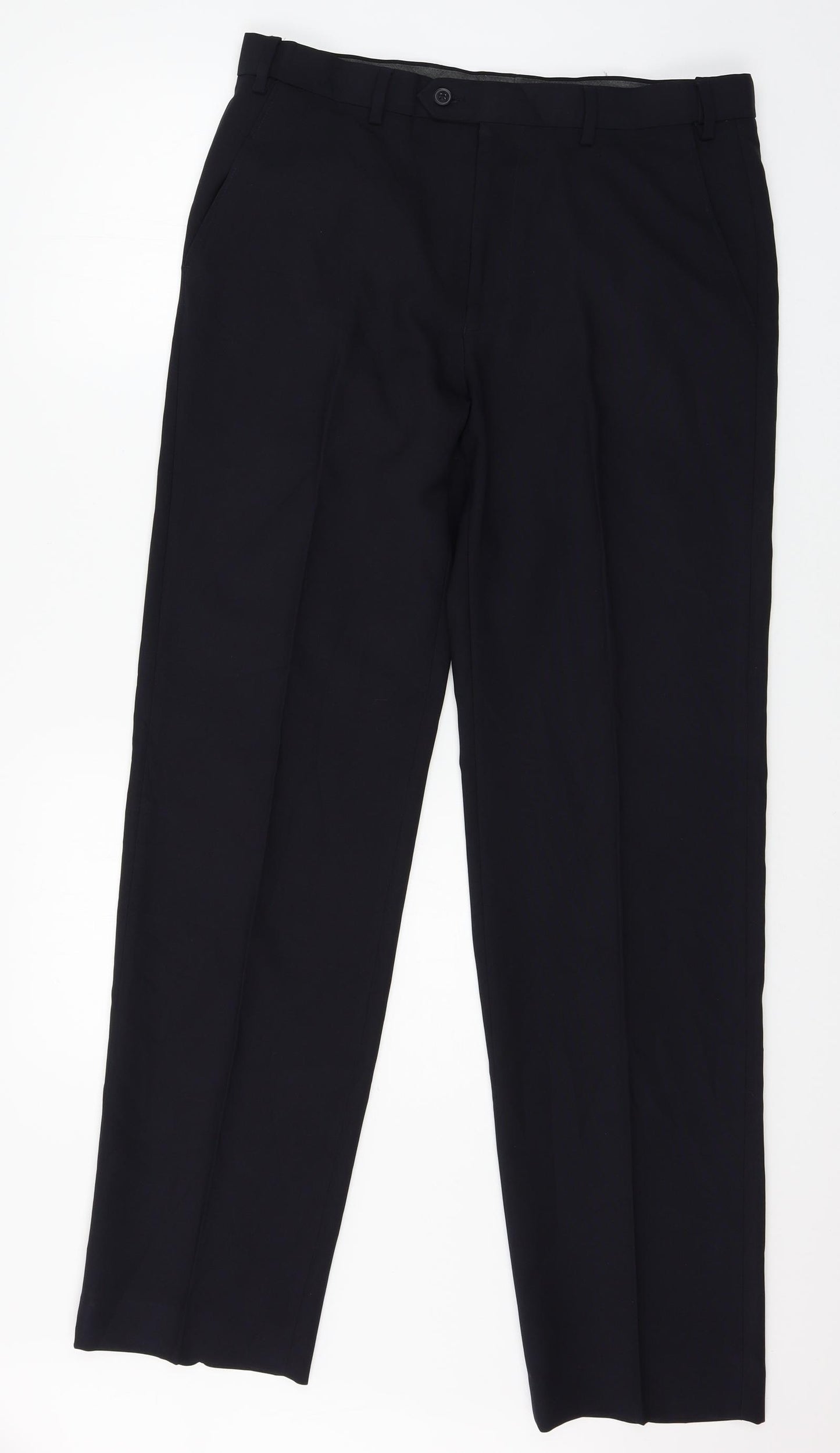 Marks and Spencer Mens Blue   Trousers  Size 34 in L33 in