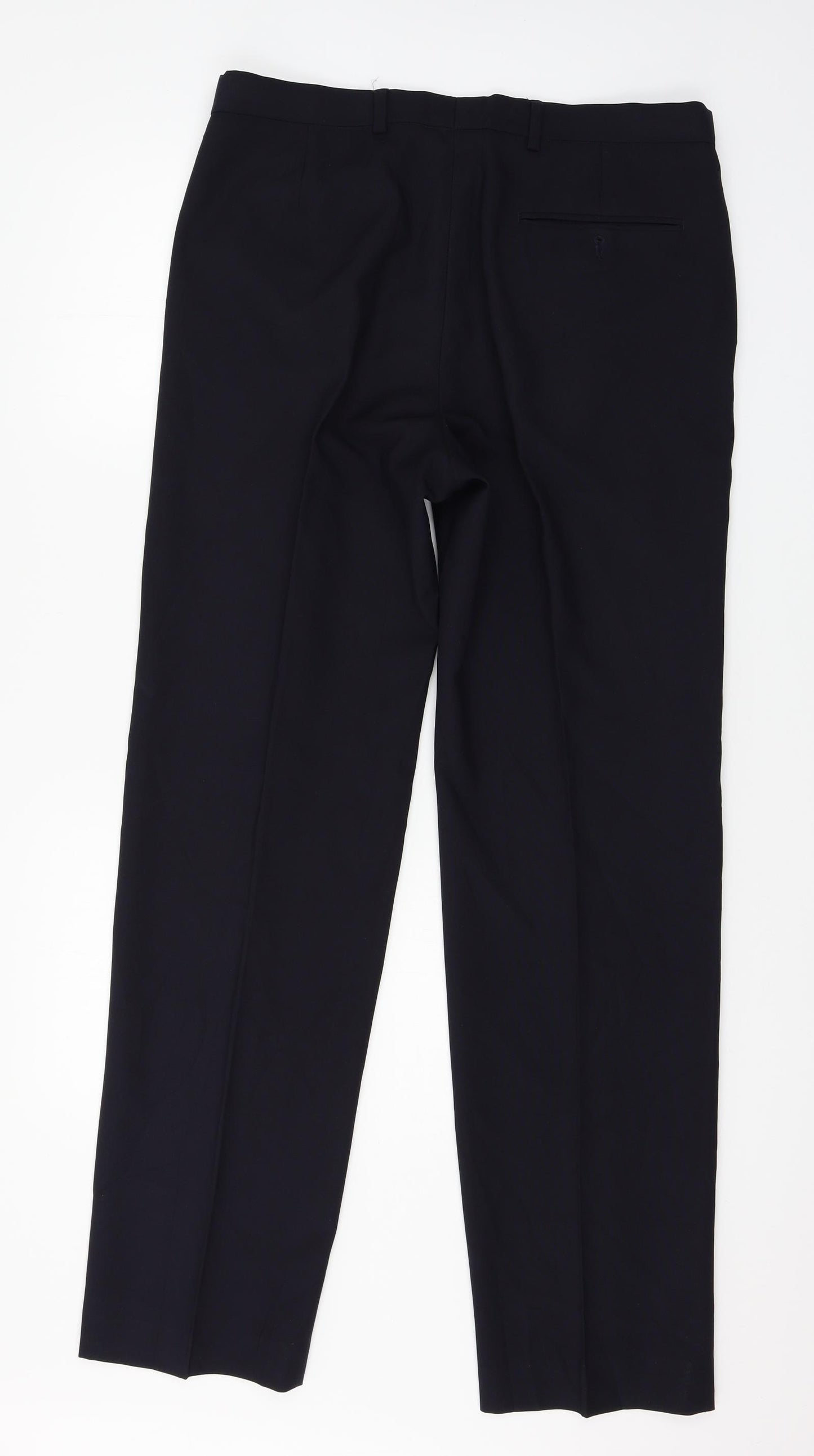 Marks and Spencer Mens Blue   Trousers  Size 34 in L33 in