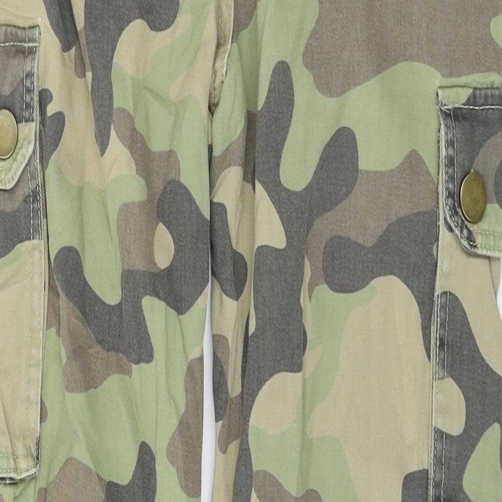 New Look Womens Green Camouflage  Trousers  Size 8 L27 in