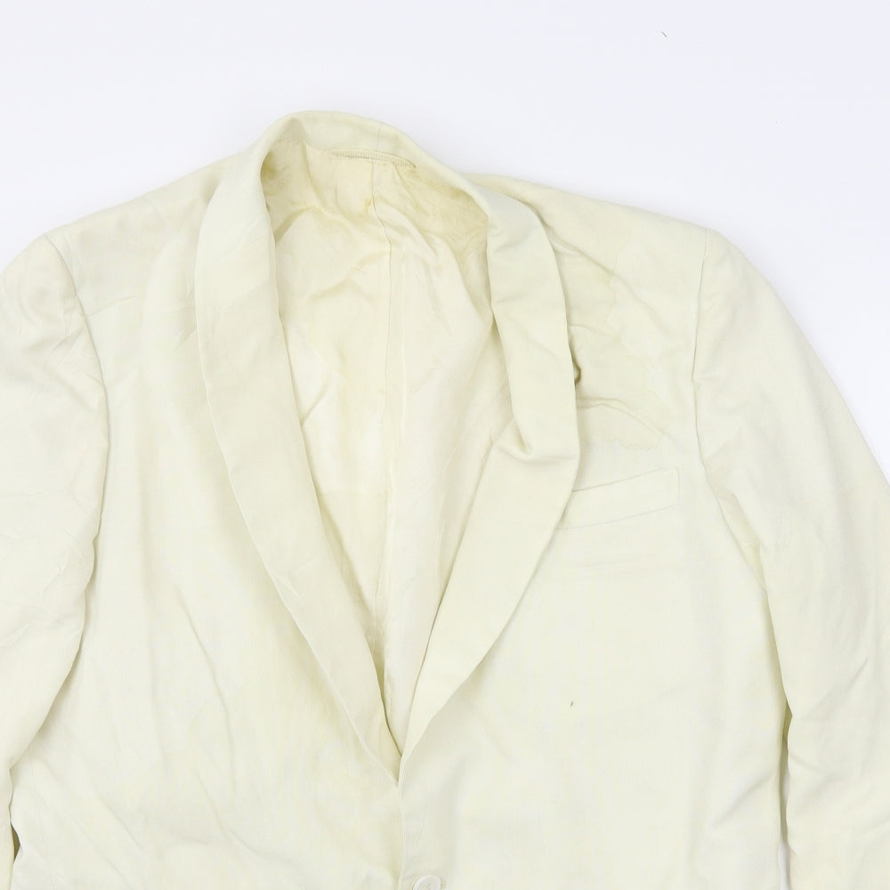 After Six Mens Ivory   Jacket Suit Jacket Size L