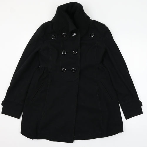 XDYE Womens Black   Overcoat Coat Size M