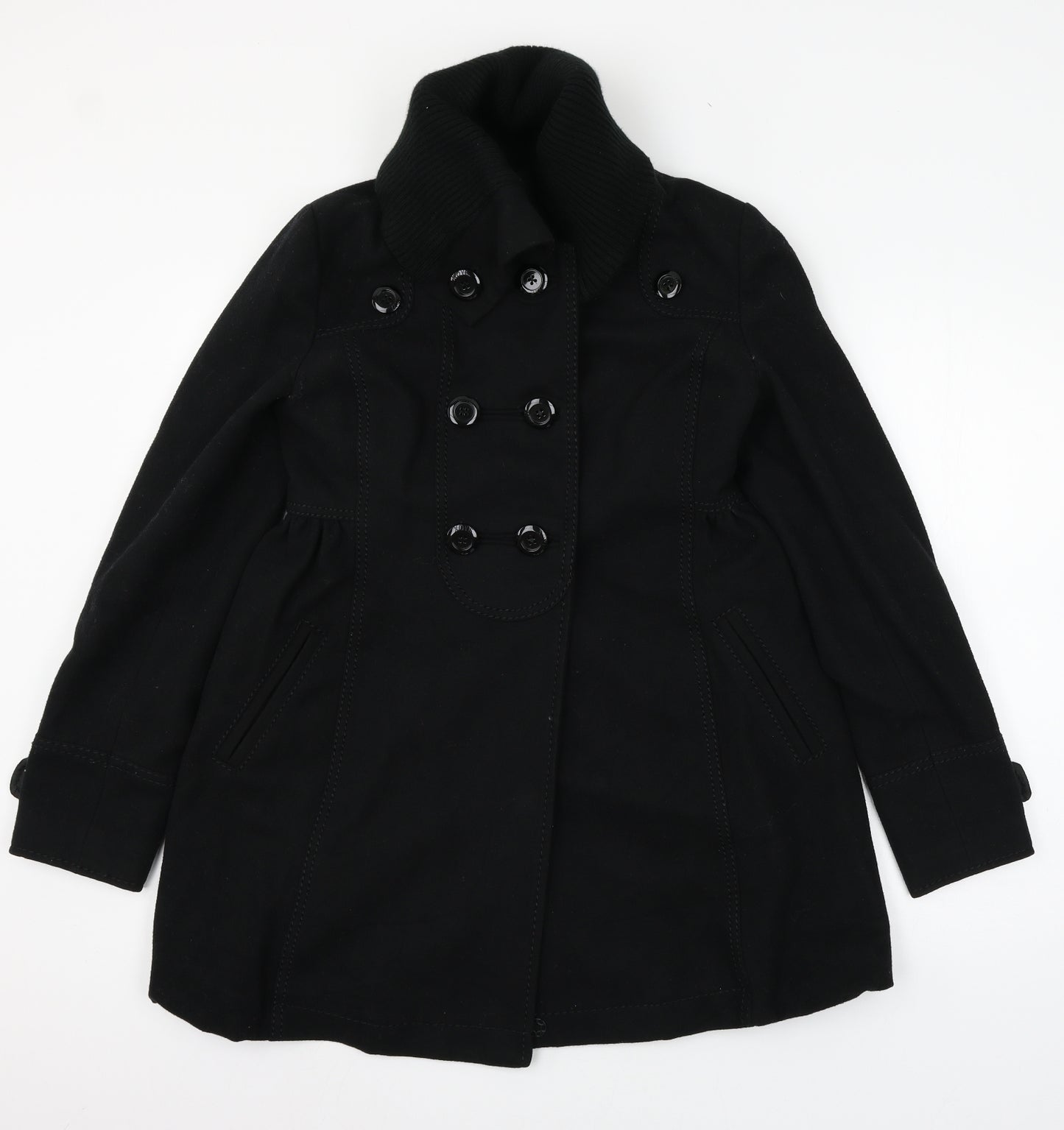XDYE Womens Black   Overcoat Coat Size M