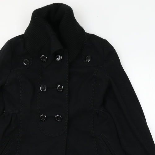XDYE Womens Black   Overcoat Coat Size M