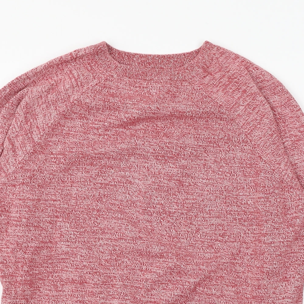 H&M Mens Pink  Knit Pullover Jumper Size M