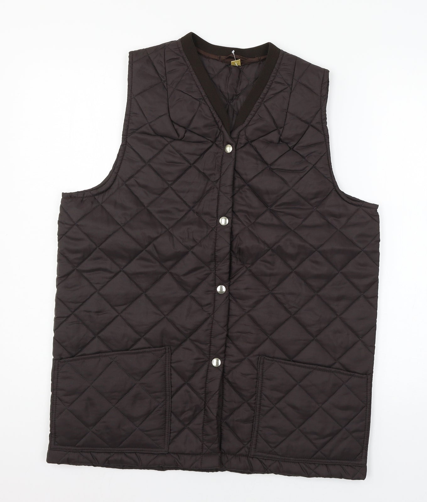 Preworn Womens Brown   Gilet Jacket Size 12
