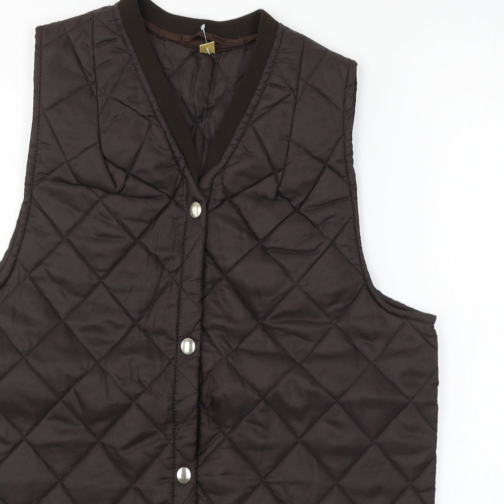 Preworn Womens Brown   Gilet Jacket Size 12