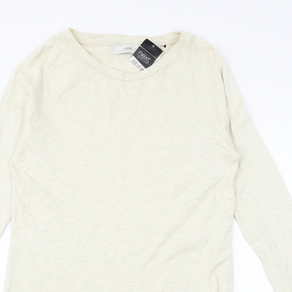 NEXT Womens Ivory  Jersey Jumper Dress  Size 10