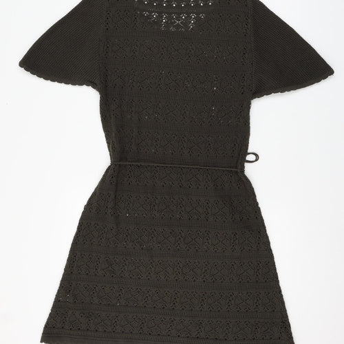Marks and Spencer Womens Green  Knit Jumper Dress  Size 12