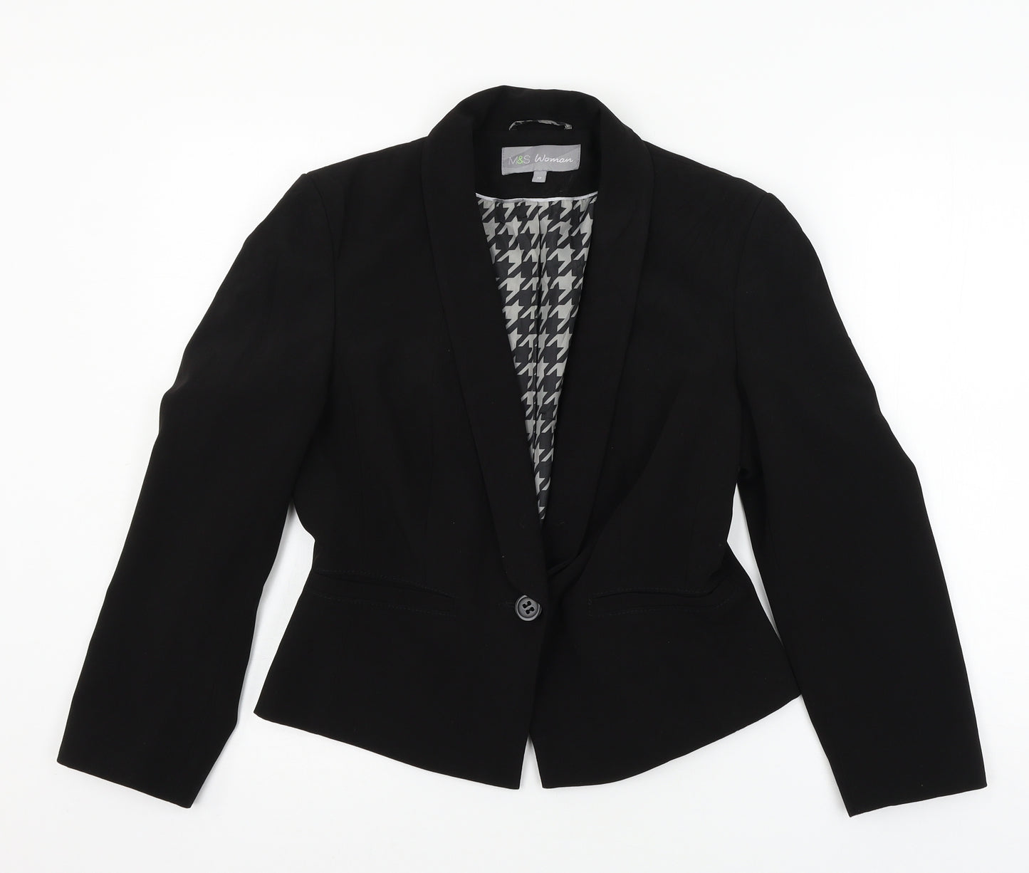 Marks and Spencer Womens Black   Jacket Blazer Size 10
