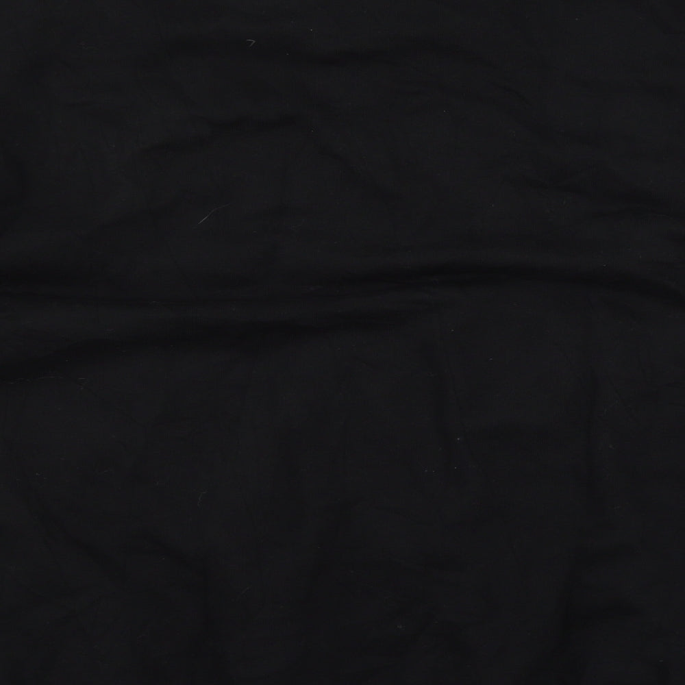 ASOS Mens Black Striped Jersey Pullover Sweatshirt Size M