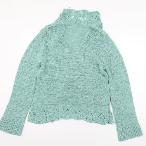 TU Womens Green  Knit Cardigan Jumper Size 16