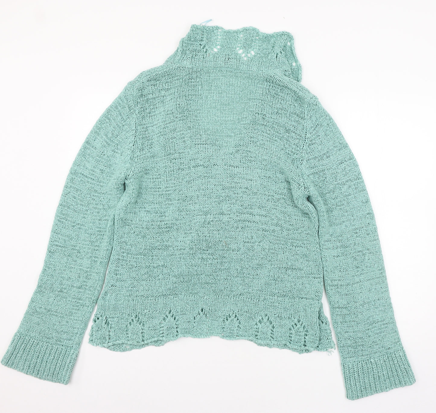 TU Womens Green  Knit Cardigan Jumper Size 16