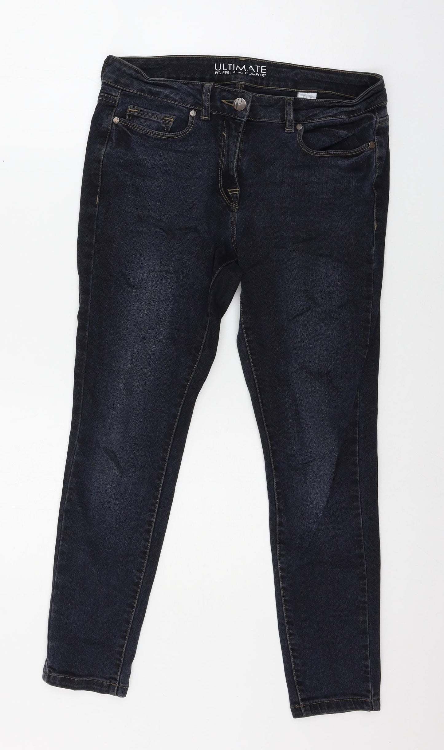 NEXT Womens Blue  Denim Skinny Jeans Size 12 L25 in