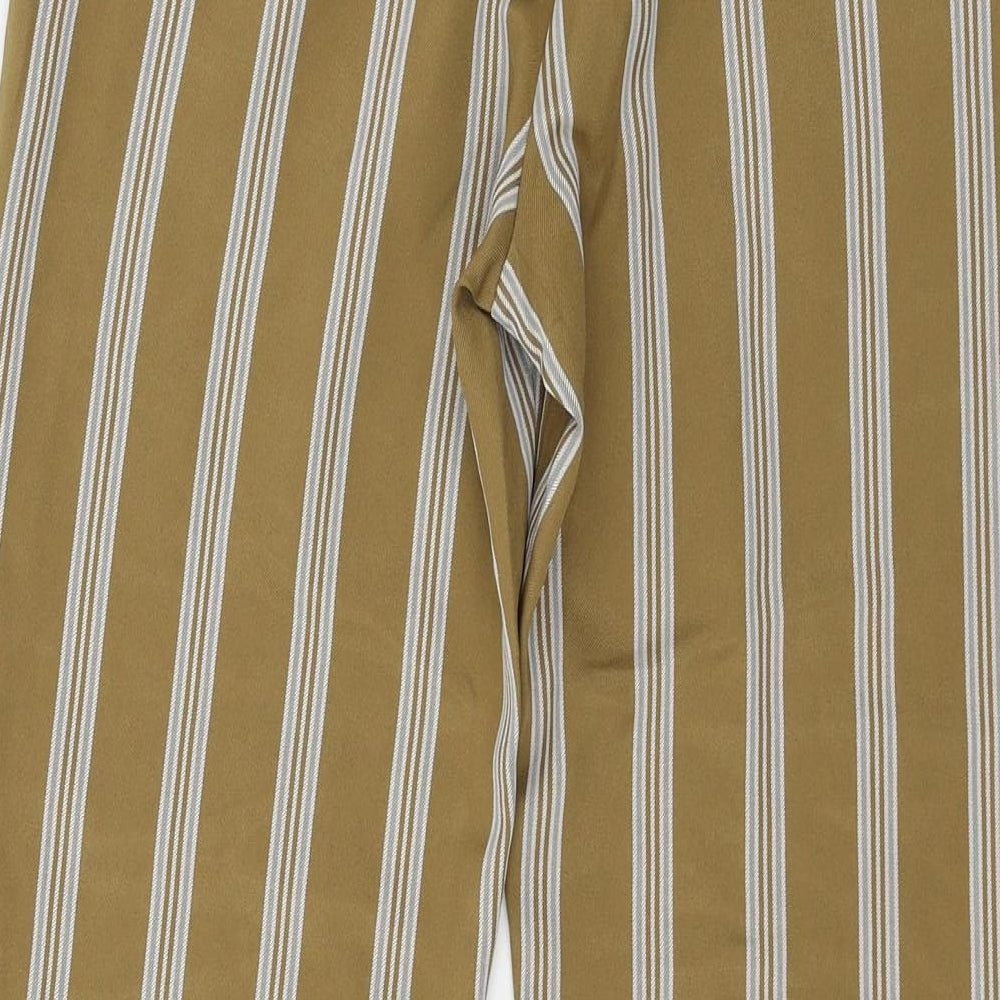 Primark Womens Brown Striped  Trousers  Size 8 L26 in