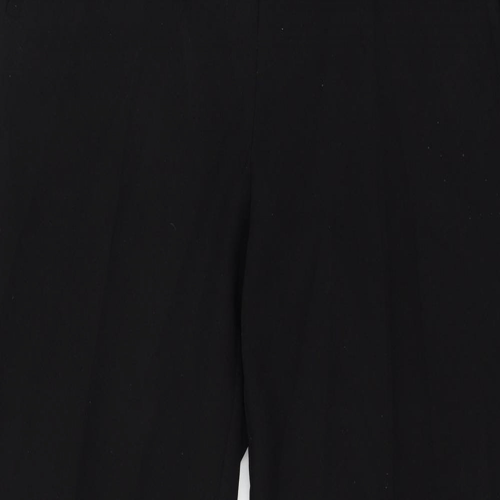Peacocks Womens Black   Trousers  Size 14 L30 in