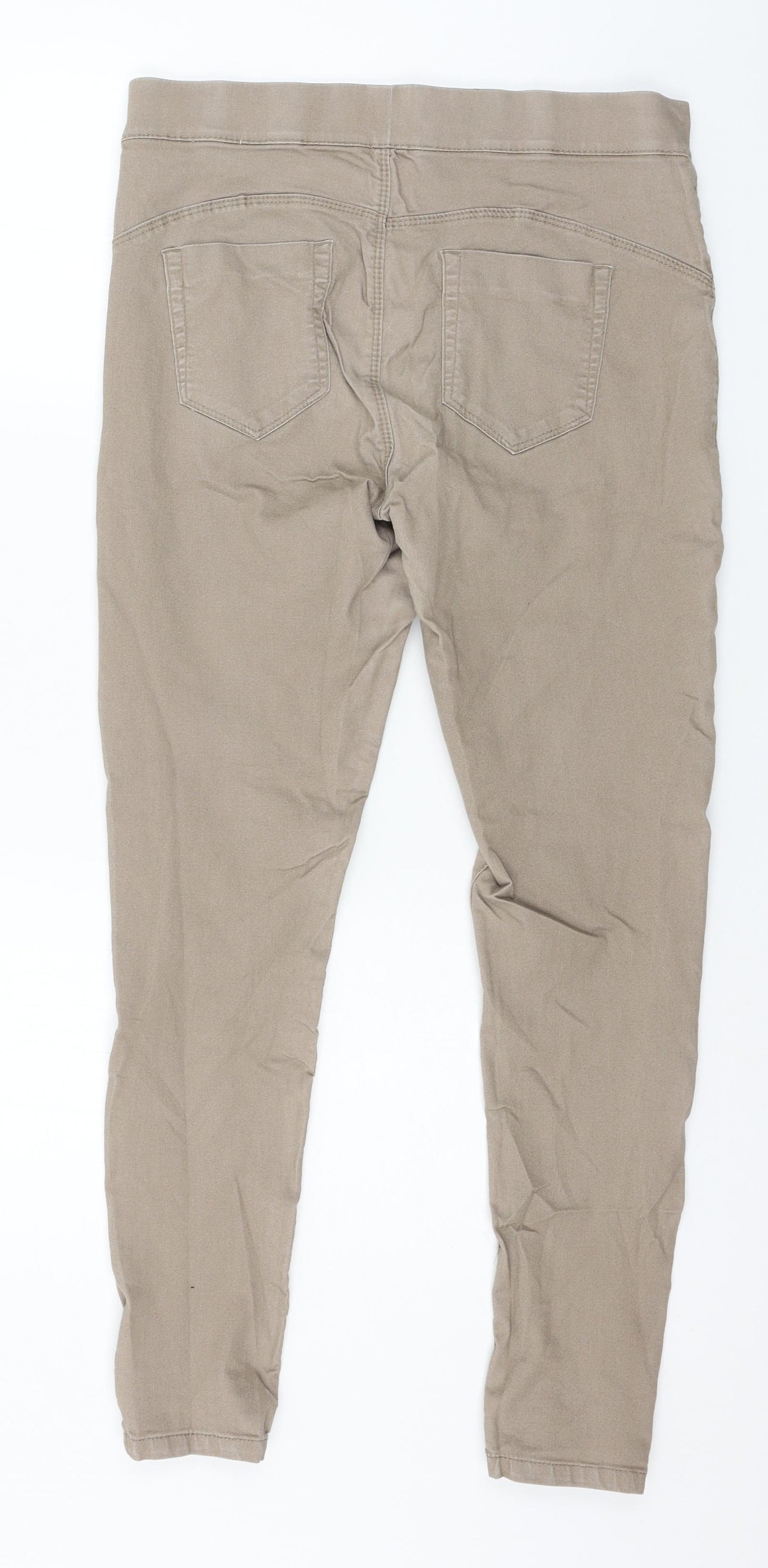 Preworn Womens Brown  Denim Jegging Jeans Size 32 in L27 in