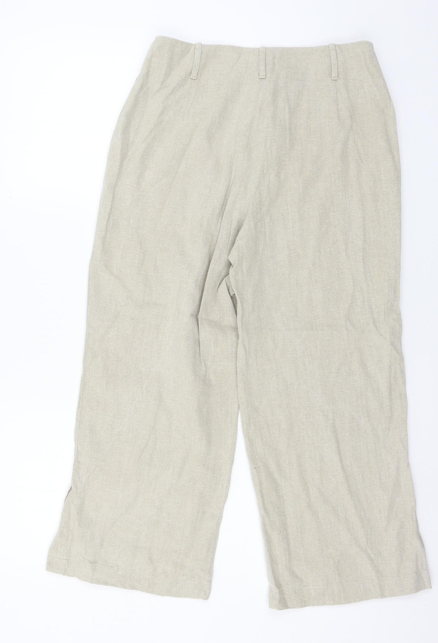 Elton Womens Beige   Trousers  Size 10 L22 in