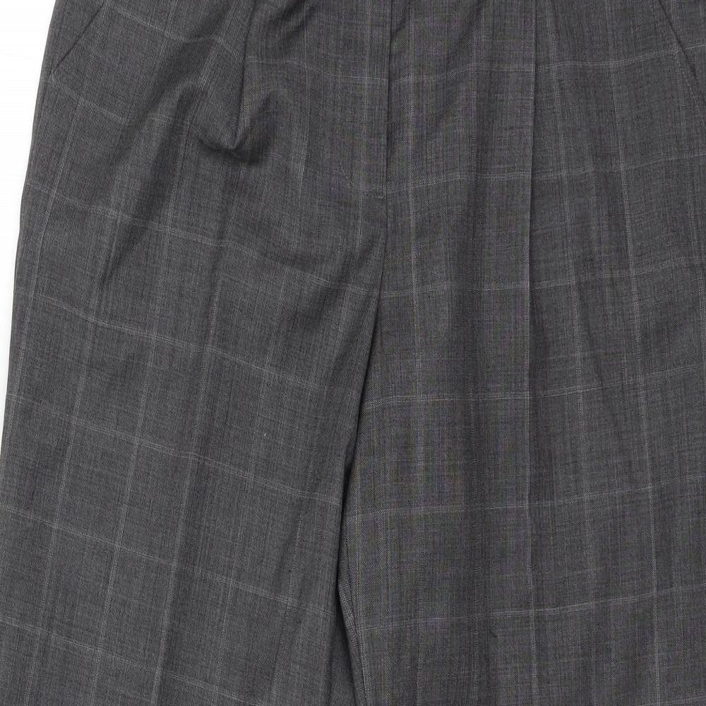 Planet Womens Grey Check  Trousers  Size 10 L28 in