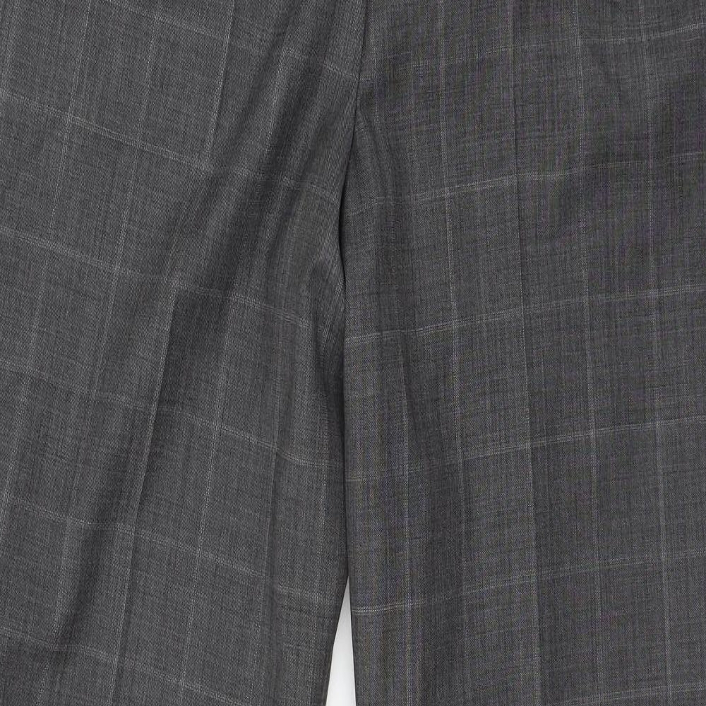 Planet Womens Grey Check  Trousers  Size 10 L28 in