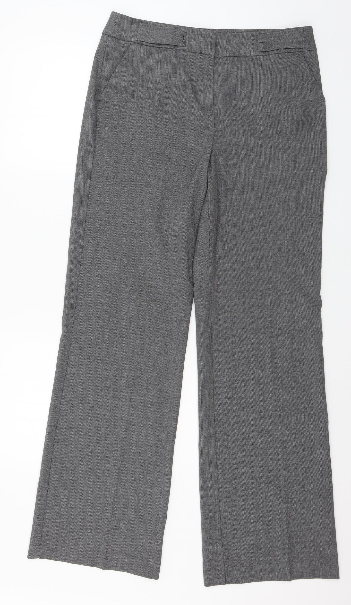 Per Una Womens Grey   Trousers  Size 12 L31 in