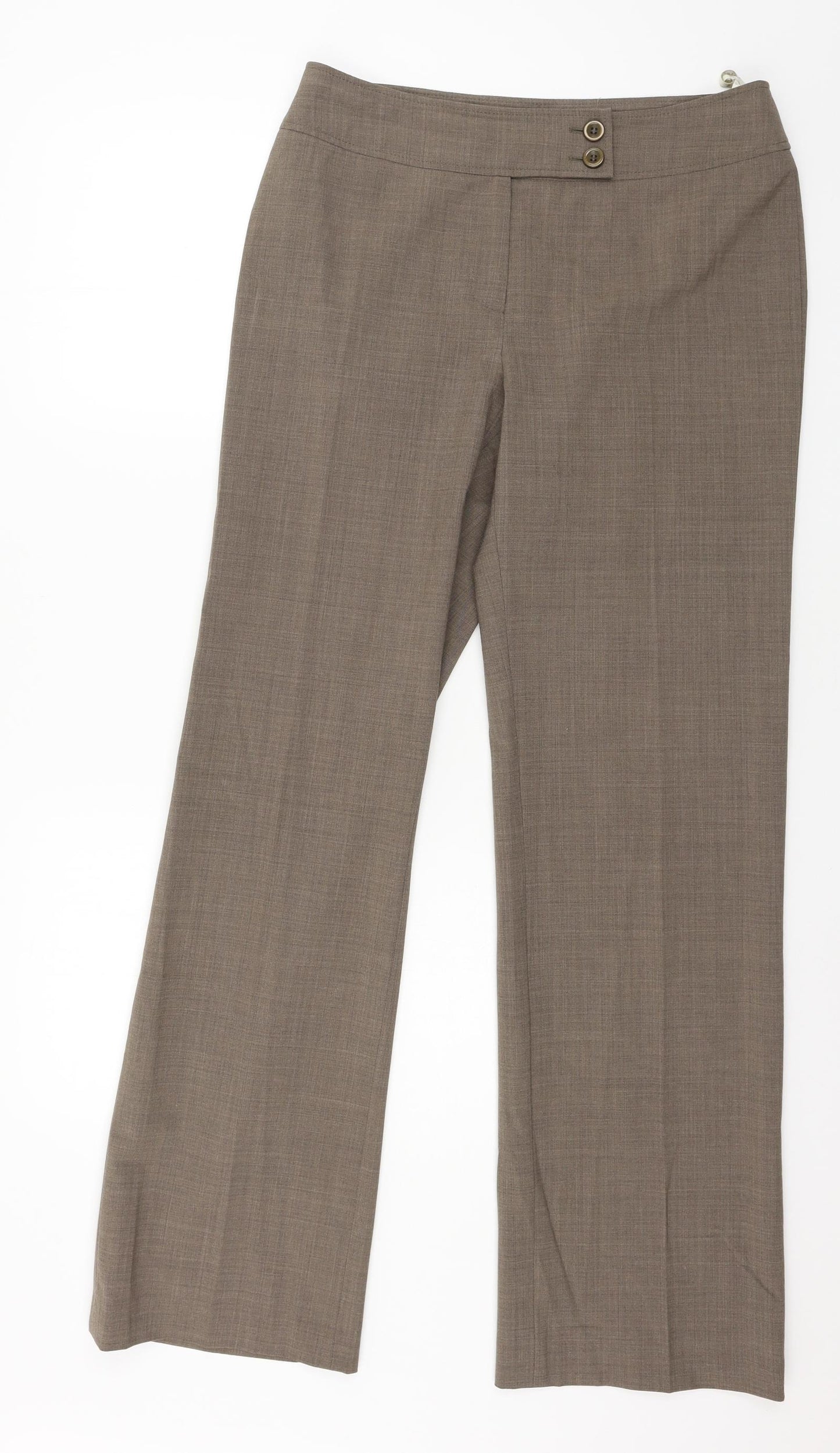 Planet Womens Brown   Trousers  Size 10 L31 in