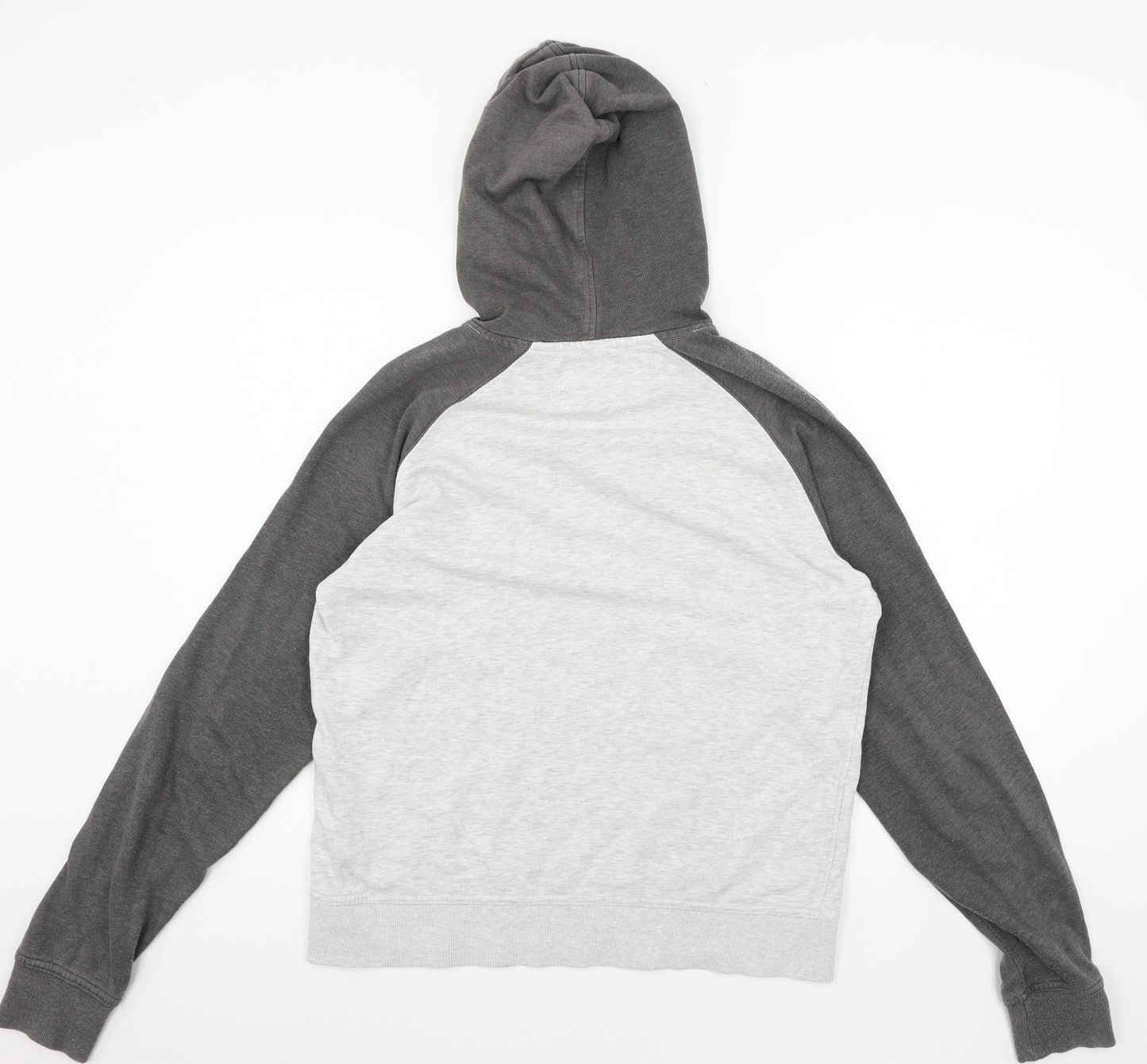 JACK & JONES Mens Grey  Jersey Pullover Hoodie Size L