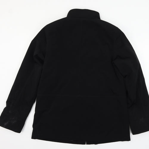Gallery Mens Black   Overcoat Coat Size S