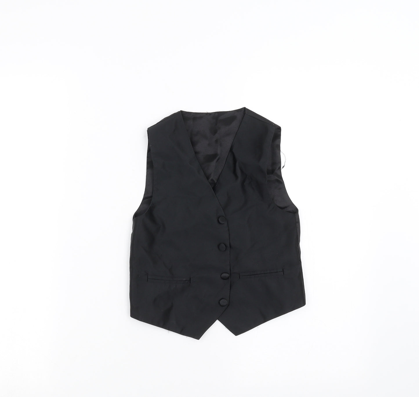F&F Boys Black   Gilet Waistcoat Size 5-6 Years